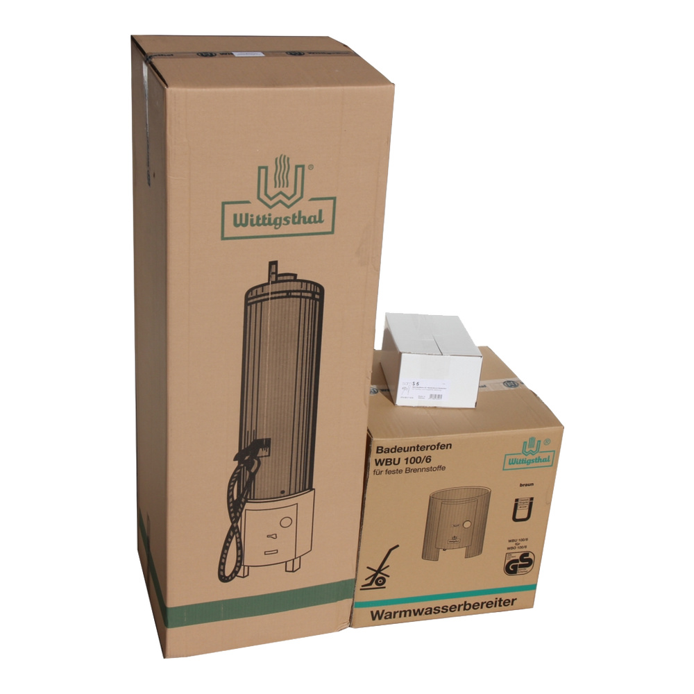 Badeofen für feste Brennstoffe - Komplettset Badeofen für feste Brennstoffe - Komplettset