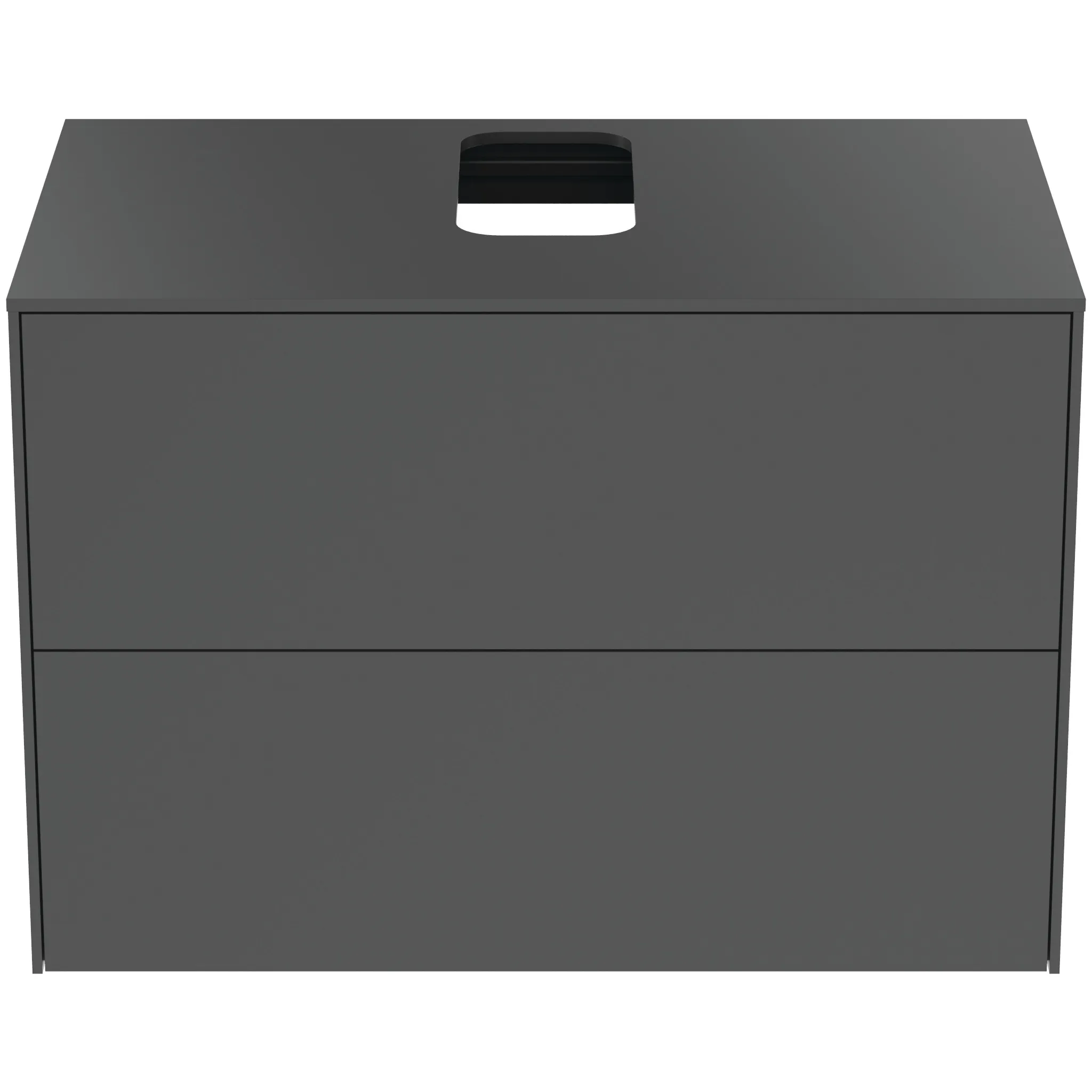 Ideal Standard Waschtischunterschrank Conca, 2 Auszüge, anthrazit Ideal Standard Waschtischunterschrank Conca, 2 Auszüge, anthrazit