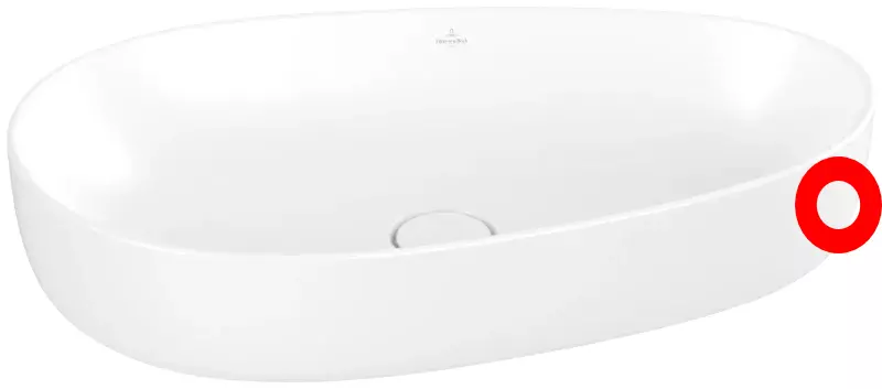 Villeroy & Boch Aufsatzwaschtisch „Antao“, 650 × 400 × 180 mm in Stone White 4A7465RW, Sonderangebot - B-Ware Villeroy & Boch Aufsatzwaschtisch „Antao“, 650 × 400 × 180 mm in Stone White 4A7465RW, Sonderangebot - B-Ware
