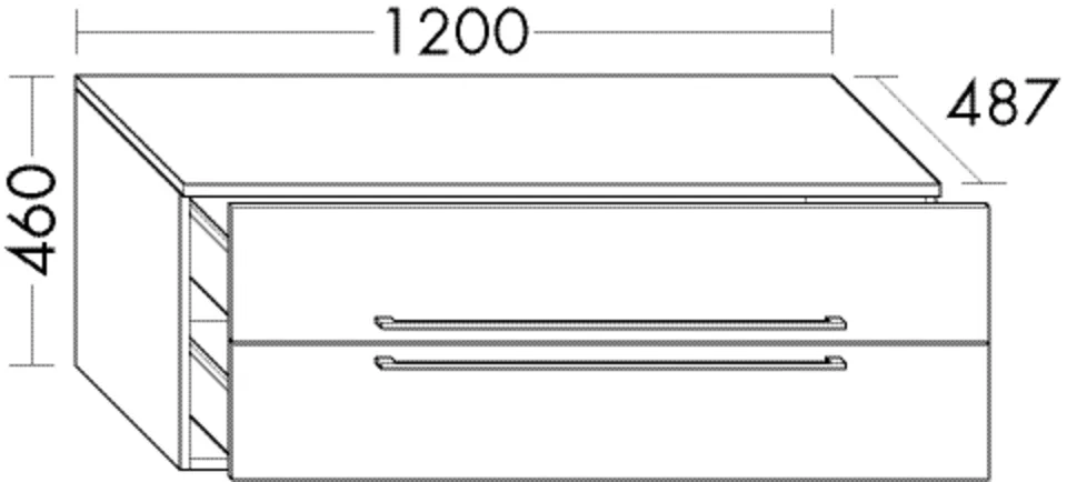 burgbad Hochschrank „bel“ 1240 × 460 × 527 mm in Salbeigrau Hochglanz burgbad Hochschrank „bel“ 1240 × 460 × 527 mm in Salbeigrau Hochglanz