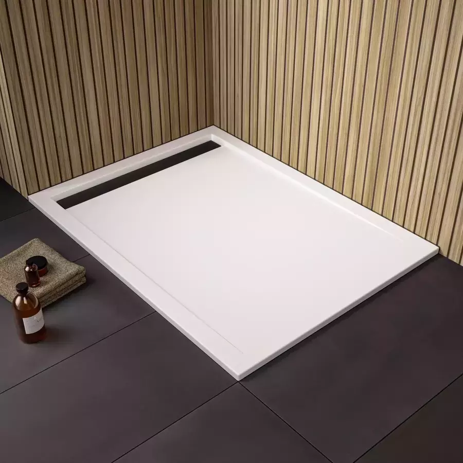 HSK rechteck Acryl-Duschwanne „superflach“ mit schmaler Ablaufrinne 80 × 120 cm mit Antislip HSK rechteck Acryl-Duschwanne „superflach“ mit schmaler Ablaufrinne 80 × 120 cm mit Antislip