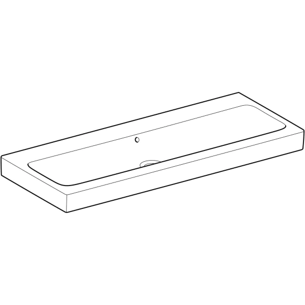 Wandwaschtisch „iCon“, rechteckig 120 × 48,5 cm in weiß alpin Wandwaschtisch „iCon“, rechteckig 120 × 48,5 cm in weiß alpin