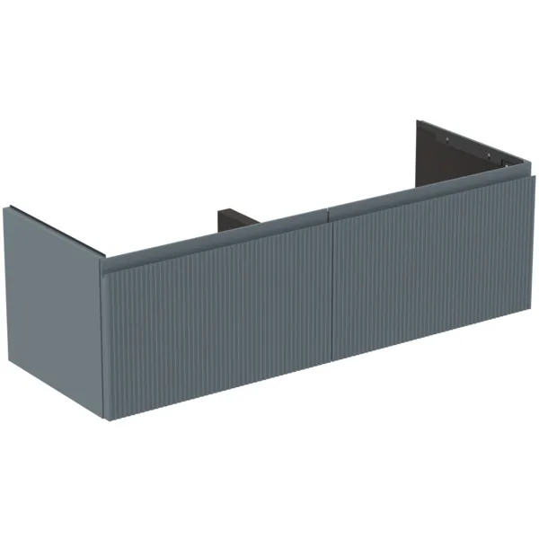 Ideal Standard Möbeldoppel-Waschtischunterschrank Finesse 1200x440x375mm Aschblau matt