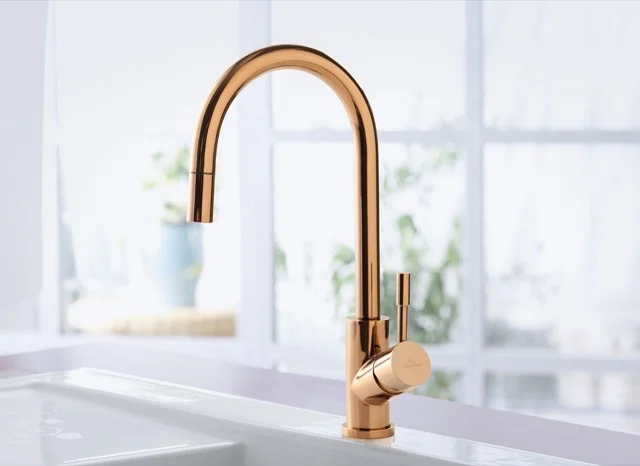 Villeroy & Boch Umbrella Flex Küchenarmatur Edelstahl Bronze 45x215mm