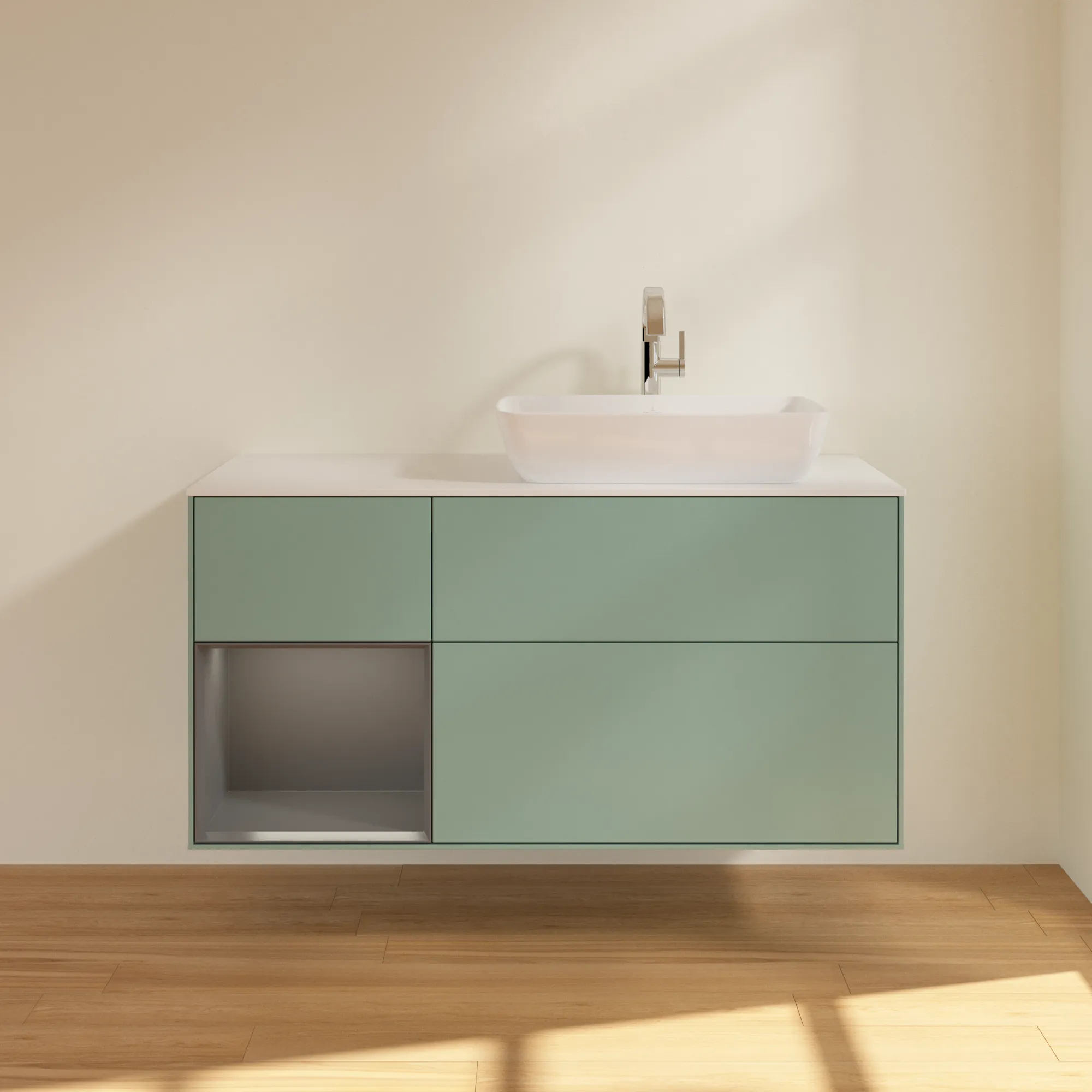 Villeroy & Boch Finion Waschbeckenunterschrank F80 1200x603x501mm Olive Matt Villeroy & Boch Finion Waschbeckenunterschrank F80 1200x603x501mm Olive Matt