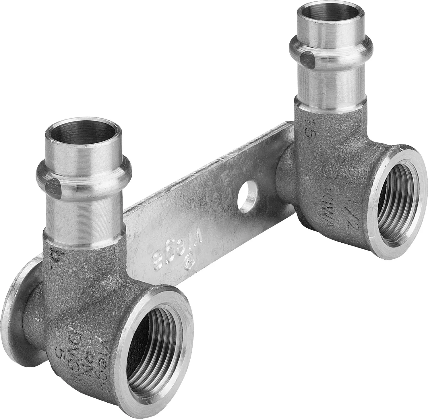 „Sanpress“ Wandscheibe auf Montageschiene 15 mm × 1/2″ × 100 mm „Sanpress“ Wandscheibe auf Montageschiene 15 mm × 1/2″ × 100 mm