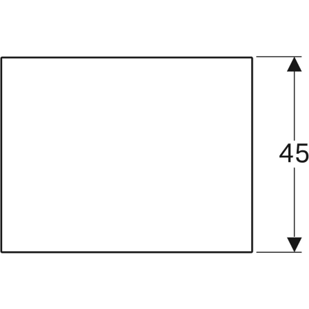 Geberit Glasablage „Xeno²“ 58 × 0,8 × 45 cm