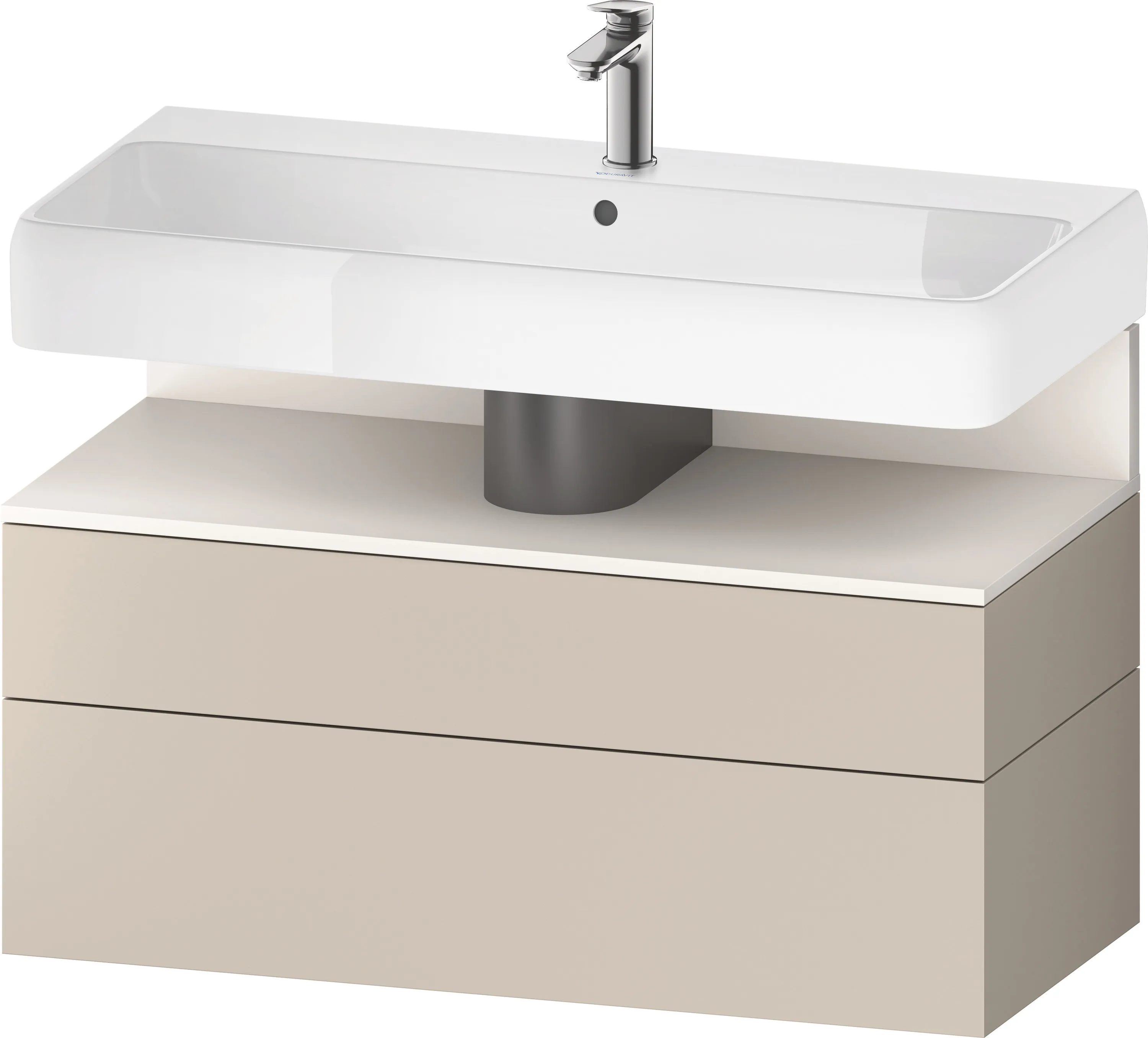 Duravit Waschtischunterschrank wandhängend „Qatego“ 99 × 59 × 47 cm, ohne Beleuchtung