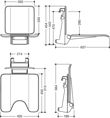 Einhängesitz „System 900“ Einhängesitz „System 900“