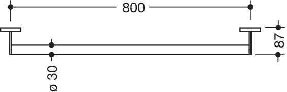 HEWI Haltegriff „System 900“ in Schwarz tiefmatt