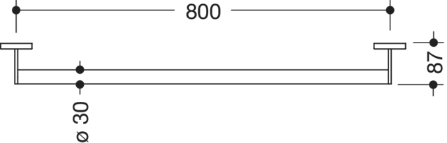 HEWI Haltegriff „System 900“ in Schwarz tiefmatt, Befestigung verdeckt HEWI Haltegriff „System 900“ in Schwarz tiefmatt, Befestigung verdeckt