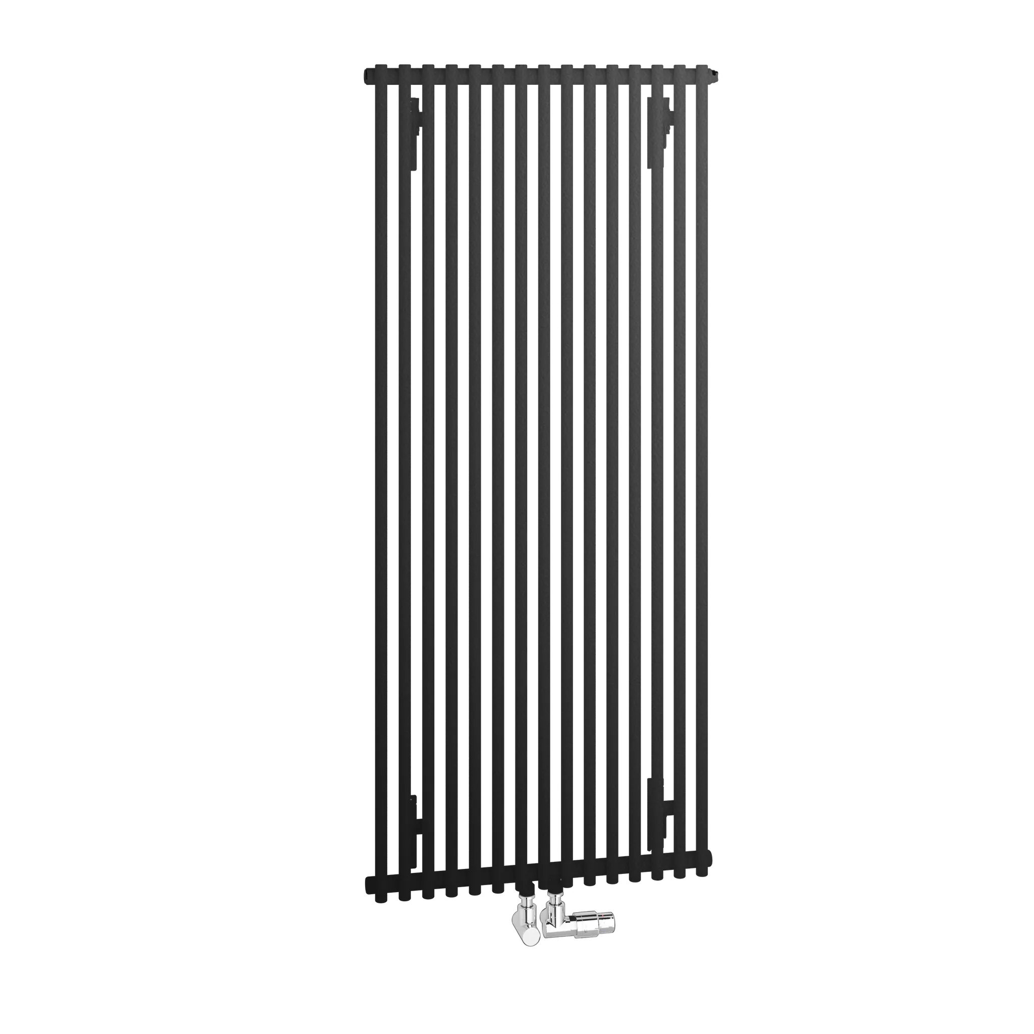 Kermi Design-Heizkörper „Pio®“ einlagig 200,4 × 35 cm in Schwarz Soft (RAL 9005, matt)