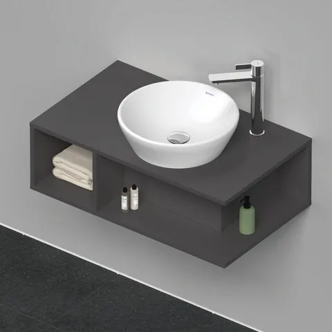 Duravit Waschtischunterschrank wandhängend „D-Neo“ 80 × 26 × 48 cm Graphit Matt