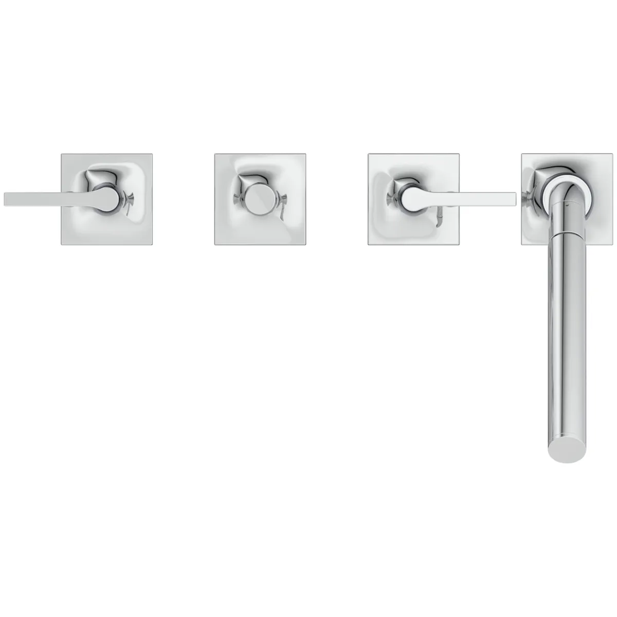 Ideal Standard Joy Neo Armaturen 4-Loch-Badearmatur Wannenrand mit Stick-Handbrause Hebelgriffe Chrom Ideal Standard Joy Neo Armaturen 4-Loch-Badearmatur Wannenrand mit Stick-Handbrause Hebelgriffe Chrom
