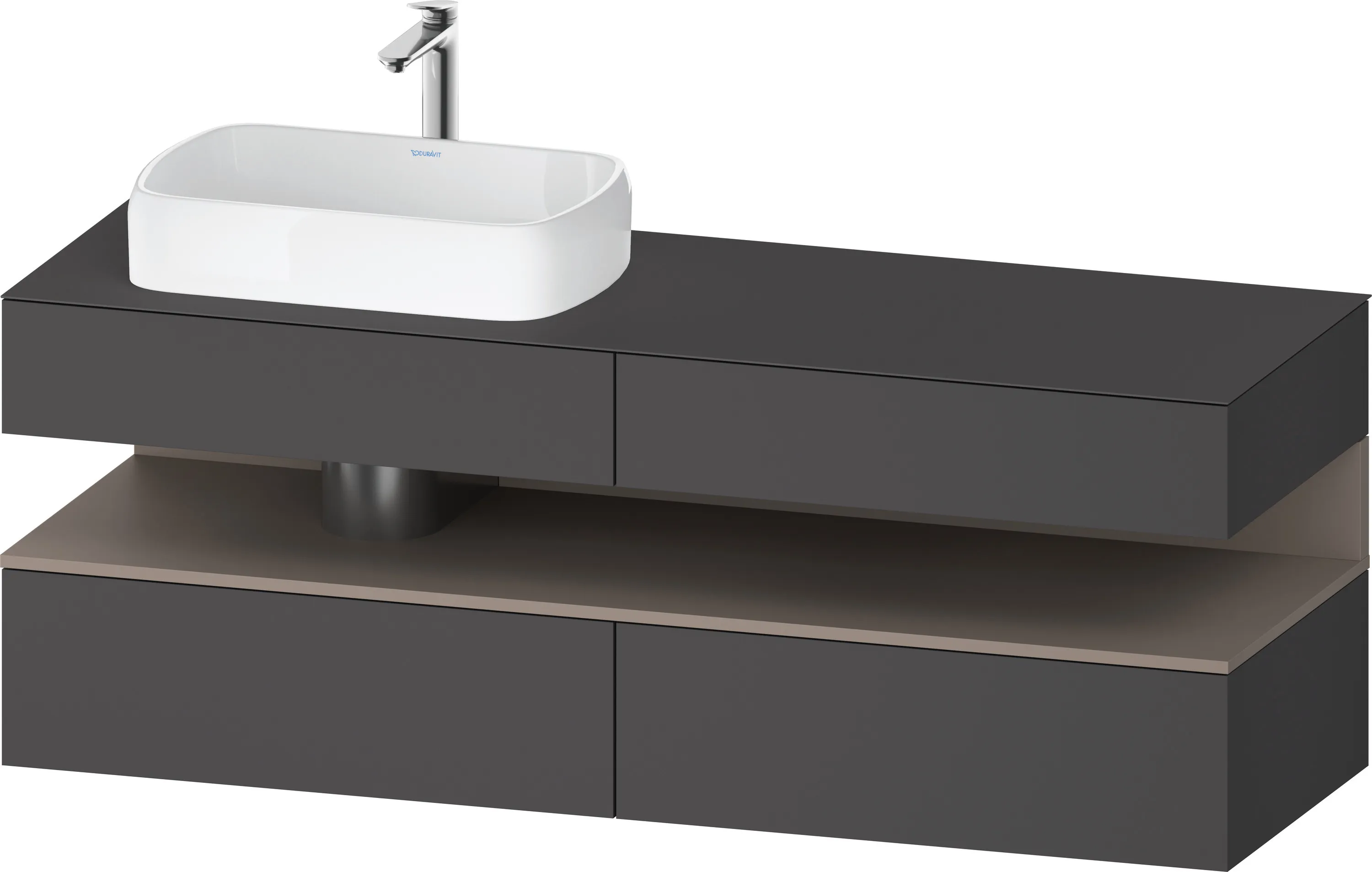 Duravit Waschtischunterschrank wandhängend „Qatego“ 160 × 60 × 55 cm Duravit Waschtischunterschrank wandhängend „Qatego“ 160 × 60 × 55 cm