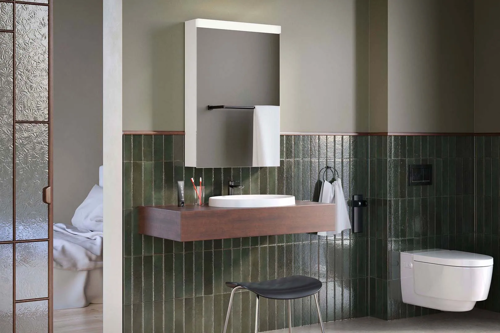 Schneider Spiegelschrank CARE LED CLC1 60/1/K/S/LED/R - 595 x 727 x 160 mm, weiß Schneider Spiegelschrank CARE LED CLC1 60/1/K/S/LED/R - 595 x 727 x 160 mm, weiß