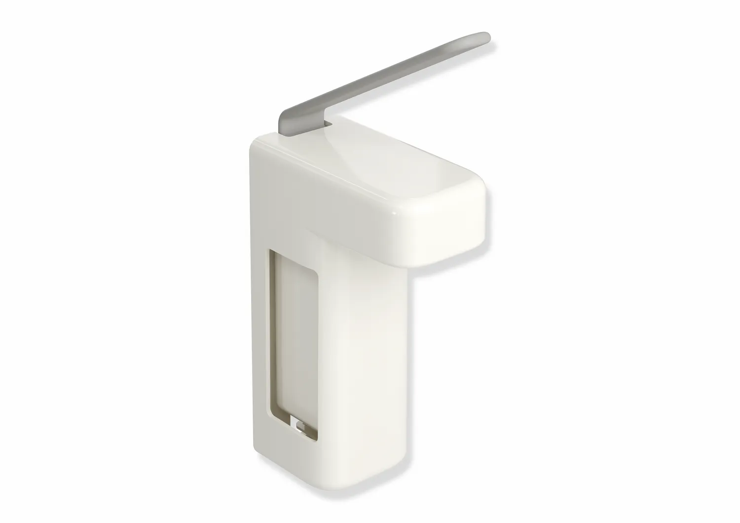 Desinfektions- und Seifenspender EM Korpus Fb 99, Hebel matt reinweiß Desinfektions- und Seifenspender EM Korpus Fb 99, Hebel matt reinweiß
