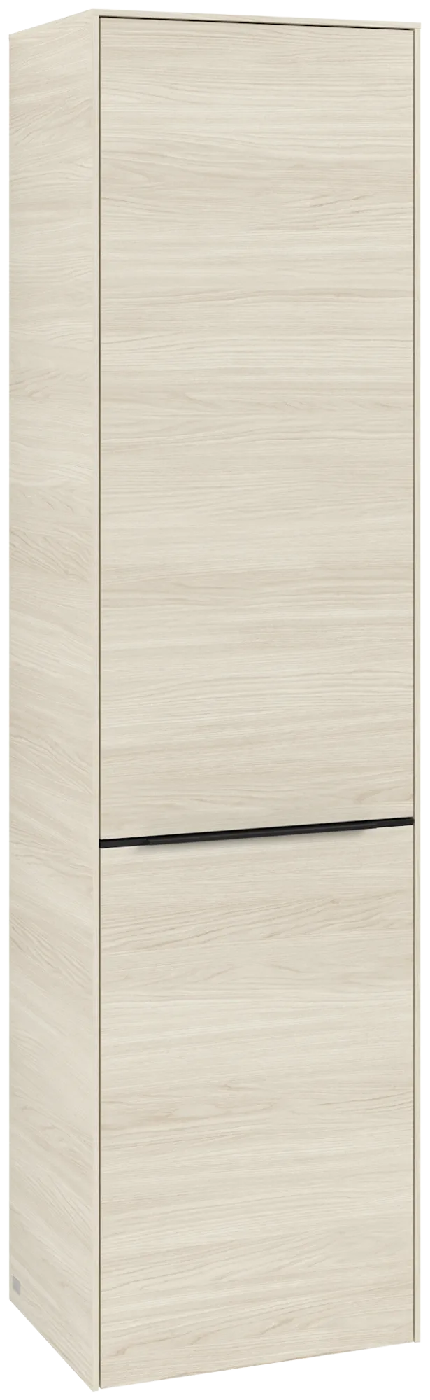 Villeroy & Boch Hochschrank mit Wäschekorb-Klappe „Subway 3.0“ 45 × 171 × 36,2 × 36,2 cm 1 Tür, 1 Wäscheklappe, 1 × fixer Fachboden, Anschlag: rechts, 2 × Glasfachboden, 1 Tür, Anschlag rechts