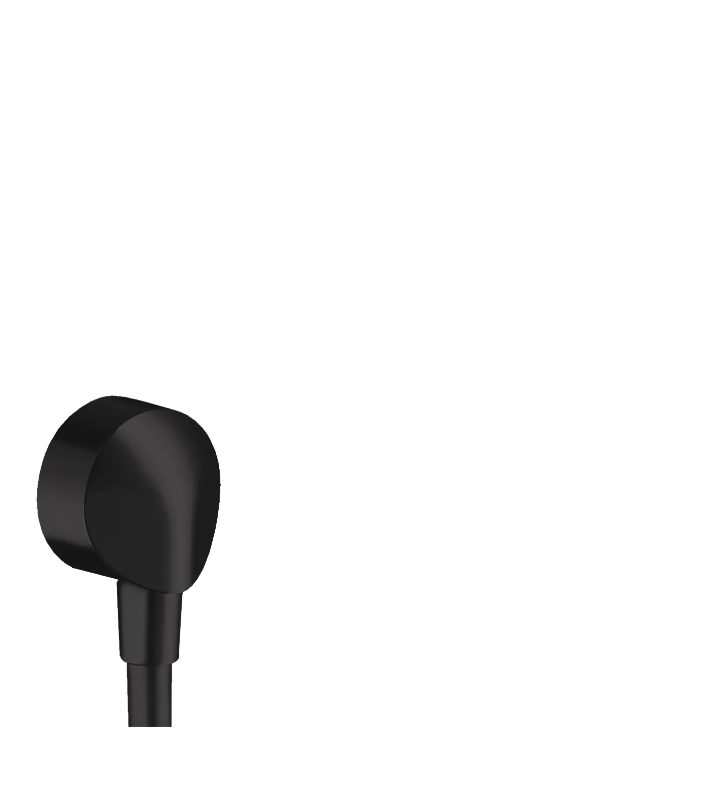 Hansgrohe FixFit Wandanschluss E ohne Rückflussverhinderer, Mattschwarz Hansgrohe FixFit Wandanschluss E ohne Rückflussverhinderer, Mattschwarz