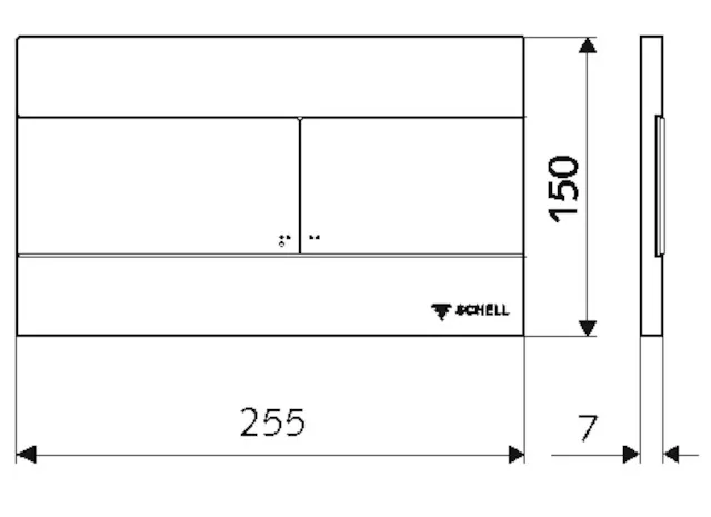 WC-Betätigungsplatte MONTUS PLACE, Frontplatte Edelstahl gebürstet WC-Betätigungsplatte MONTUS PLACE, Frontplatte Edelstahl gebürstet