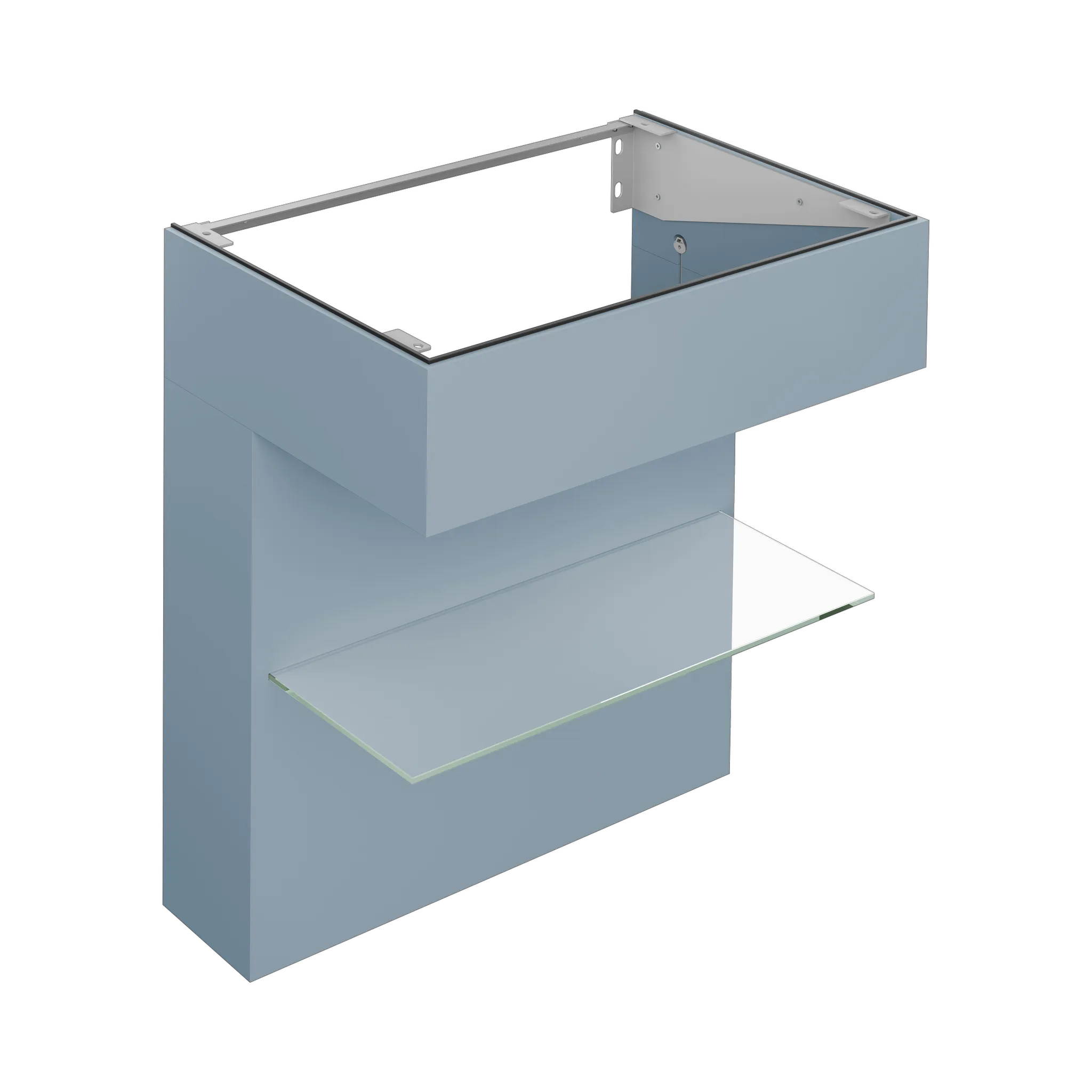 KEUCO Edition 11 Art Waschtischunterbau mit Glasablage 800x870x490 blue satin KEUCO Edition 11 Art Waschtischunterbau mit Glasablage 800x870x490 blue satin