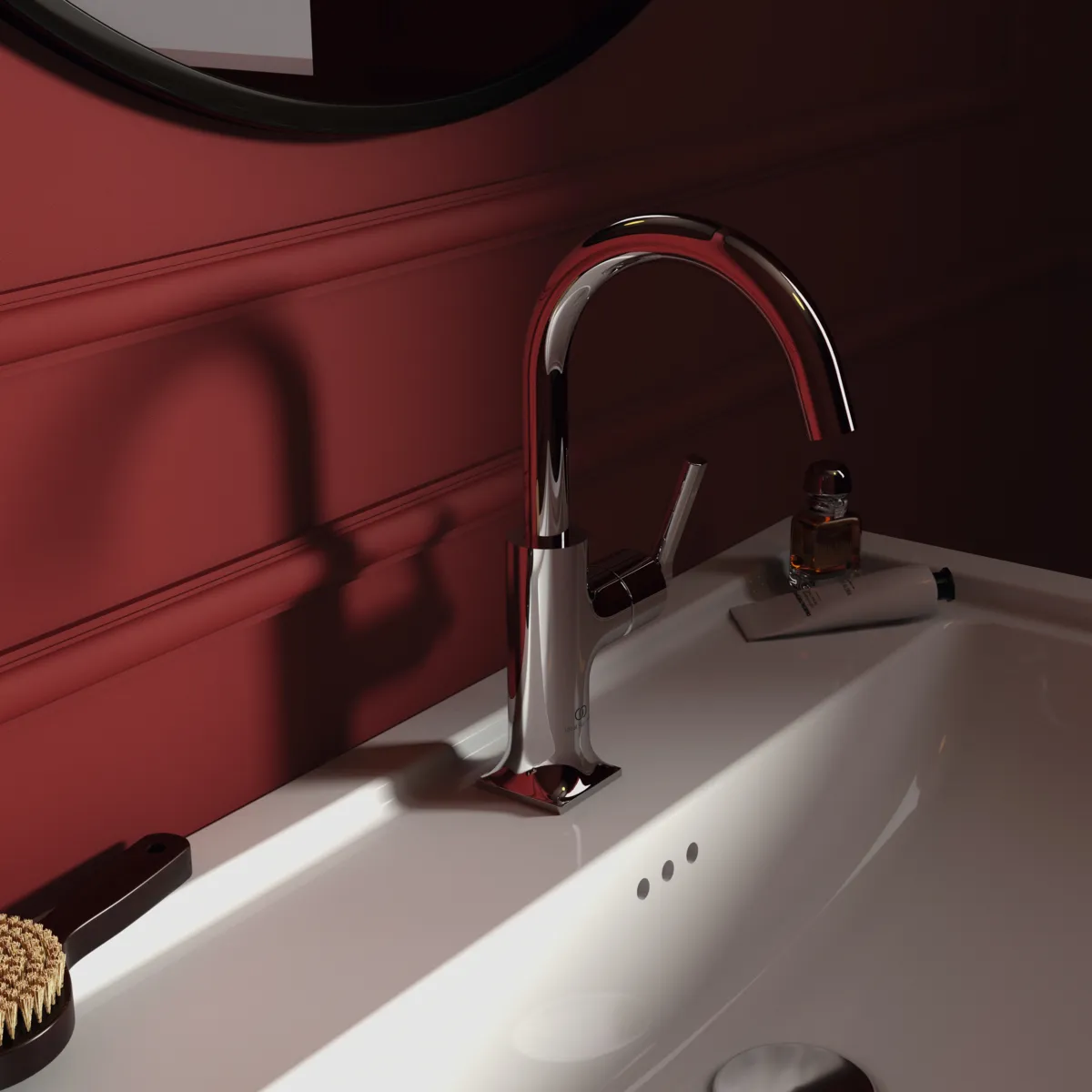 Waschtischarmatur Joy Neo ohne Ablaufgarnitur Ausladung 140mm Kreuzgriffe Magnetic Grey Waschtischarmatur Joy Neo ohne Ablaufgarnitur Ausladung 140mm Kreuzgriffe Magnetic Grey