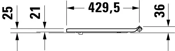 Duravit WC-Sitz „DuraStyle“ Vital 37,7 × 44,7 × 4,3 cm