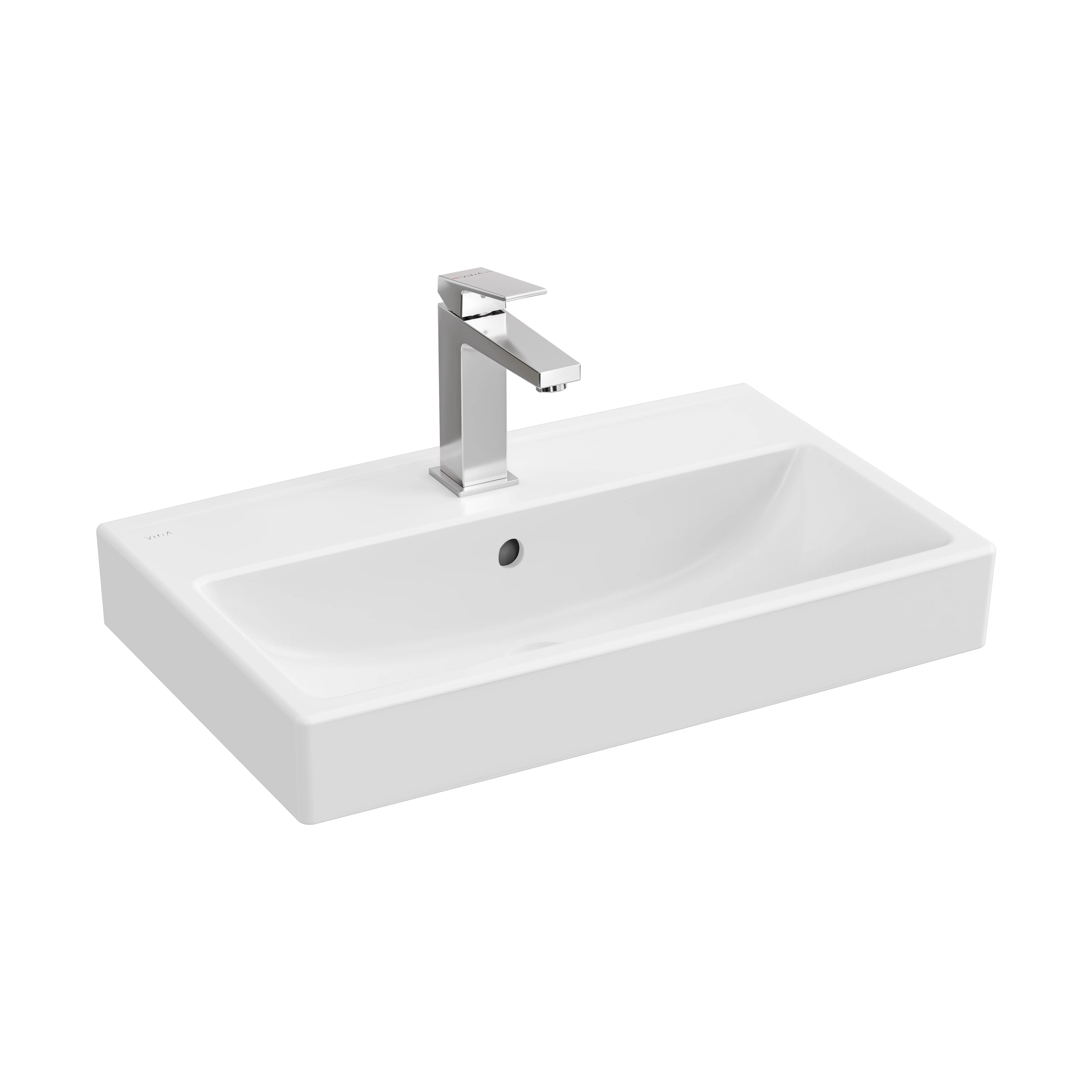 New Integra Square Waschtisch Compact unterbaufähig mit Hahnloch mittig 60 x 38 x 16 cm (BxTxH) Weiß Hochglanz mit Oberflächenveredelung Clean New Integra Square Waschtisch Compact unterbaufähig mit Hahnloch mittig 60 x 38 x 16 cm (BxTxH) Weiß Hochglanz mit Oberflächenveredelung Clean