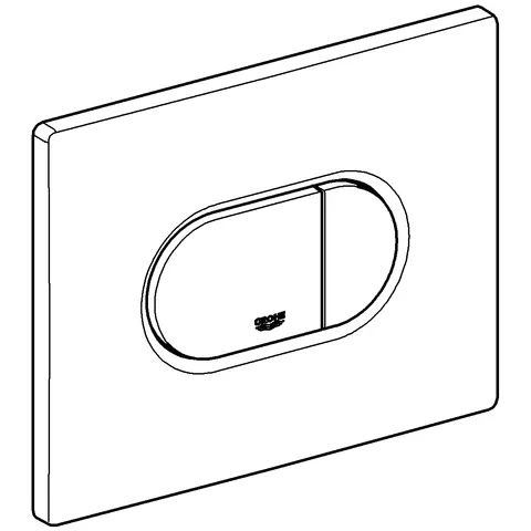 WC-Betätigung Arena Cosmopolitan 38858, waagerechte Montage, alpinweiß WC-Betätigung Arena Cosmopolitan 38858, waagerechte Montage, alpinweiß