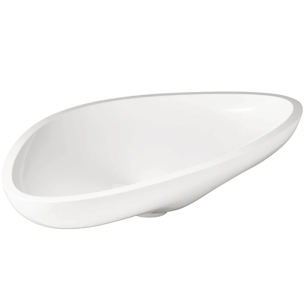 Hansgrohe Aufsatzwaschtisch AXOR Massaud, weiß, 800 x 450 mm