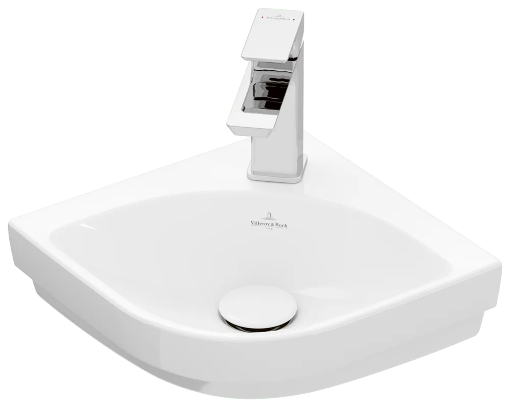 Villeroy & Boch Subway 3.0 Eck-Handwaschbecken, Viertelkreis, weiß Alpin, 320x320x145 mm