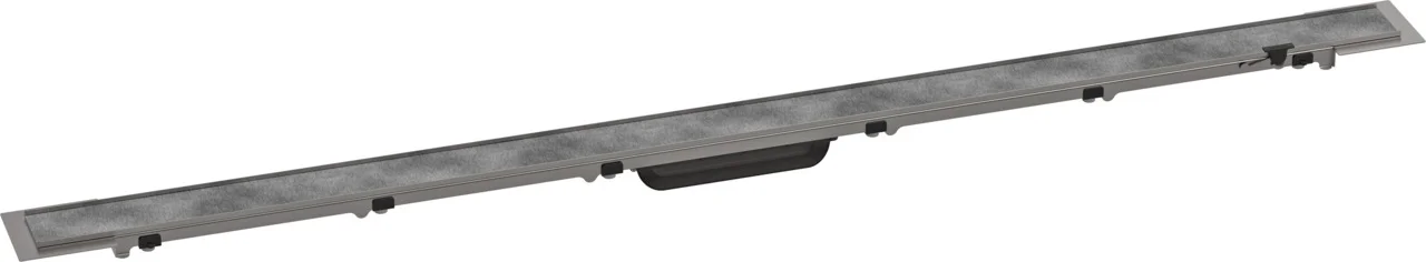 Hansgrohe RainDrain Rock Duschrinne 1300 mm, kürzbar und befliesbar Hansgrohe RainDrain Rock Duschrinne 1300 mm, kürzbar und befliesbar