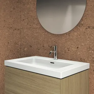 Ideal Standard Waschtischunterschrank „Conca“ 80 × 55,5 × 50,5 cm Eiche hell Furnier Ideal Standard Waschtischunterschrank „Conca“ 80 × 55,5 × 50,5 cm Eiche hell Furnier