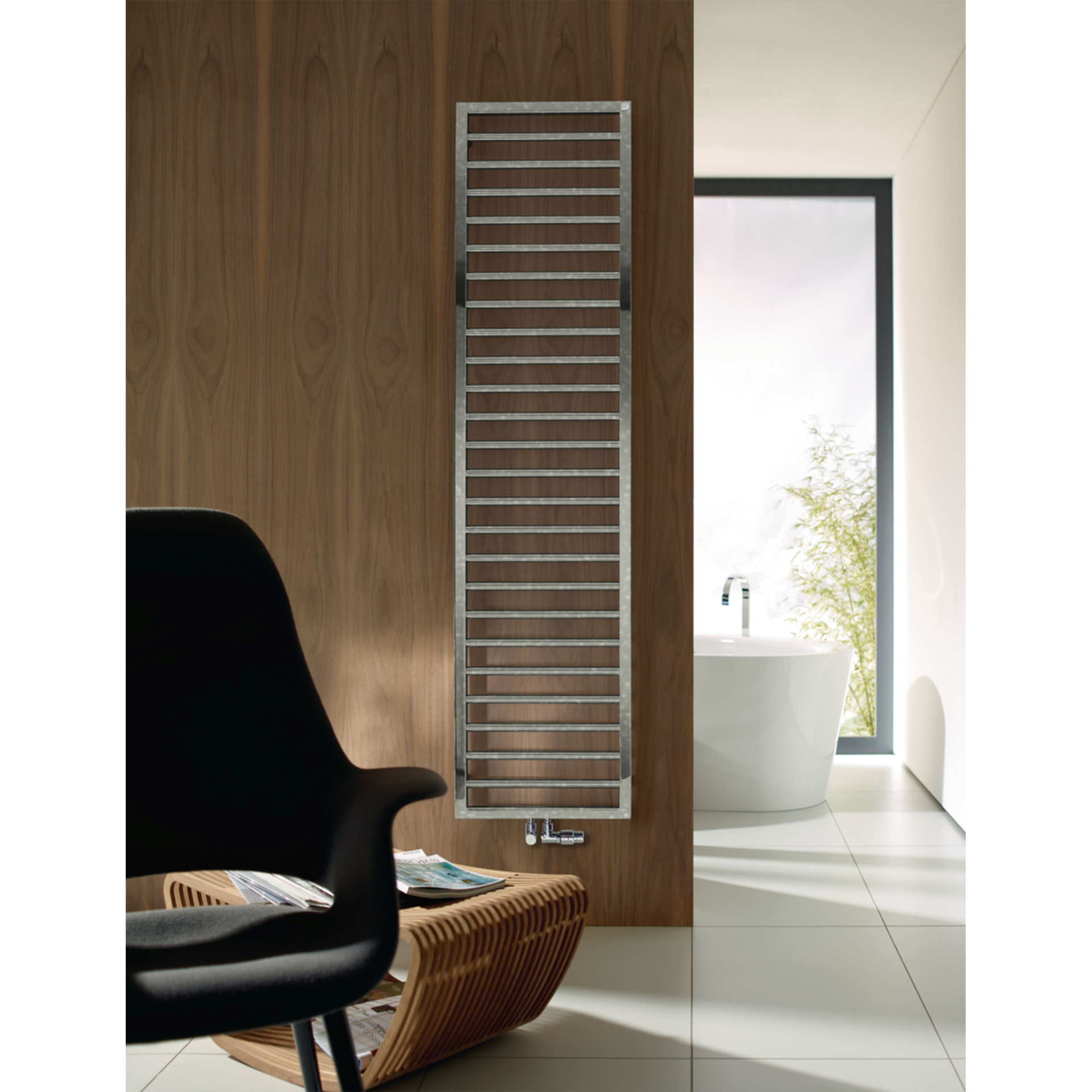 Zehnder Design-Heizkörper Subway SUB-100-045 Inox Look 973x30x450