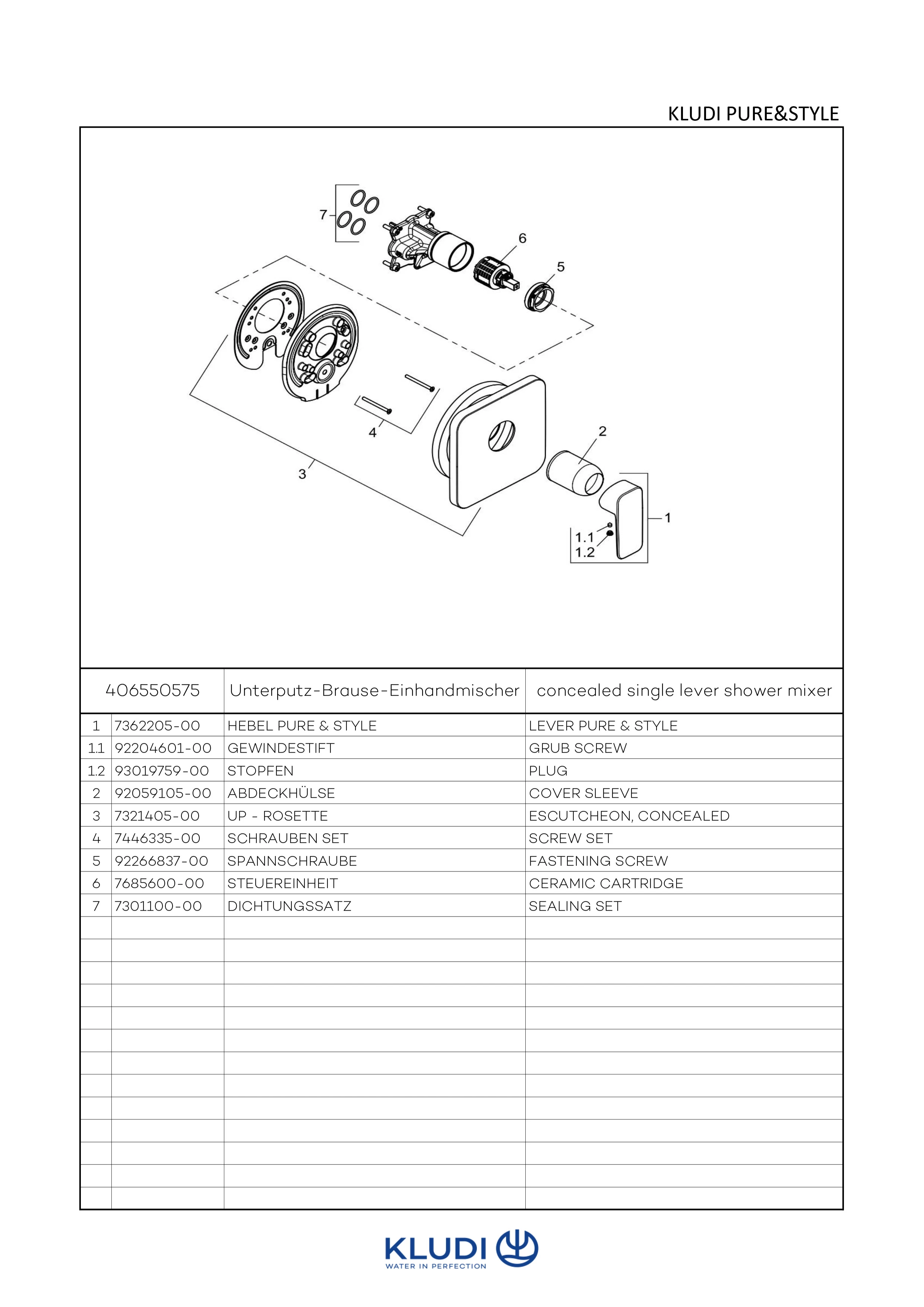 PURE & STYLE UPBrauseEHM FeinbauSet mit Funktionseinheit chrom PURE & STYLE UPBrauseEHM FeinbauSet mit Funktionseinheit chrom