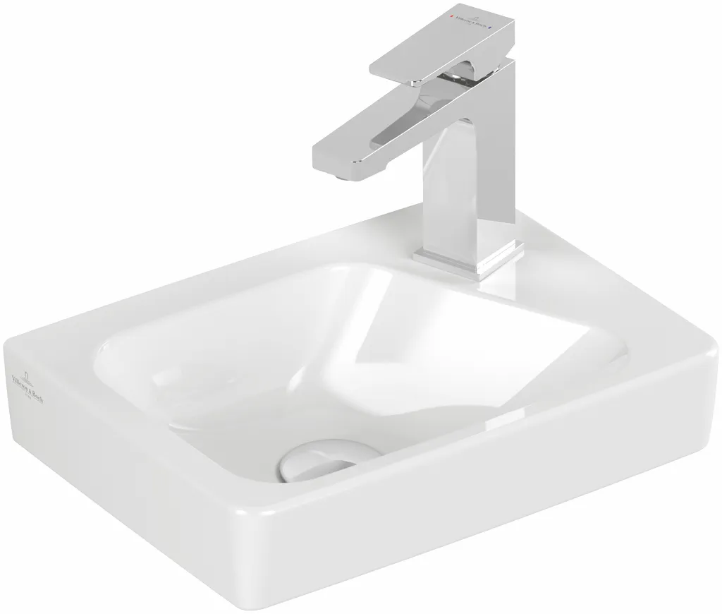 Waschbecken „Architectura“ 36 × 26,5 × 13,5 cm, ohne Hahnlochbohrung, links