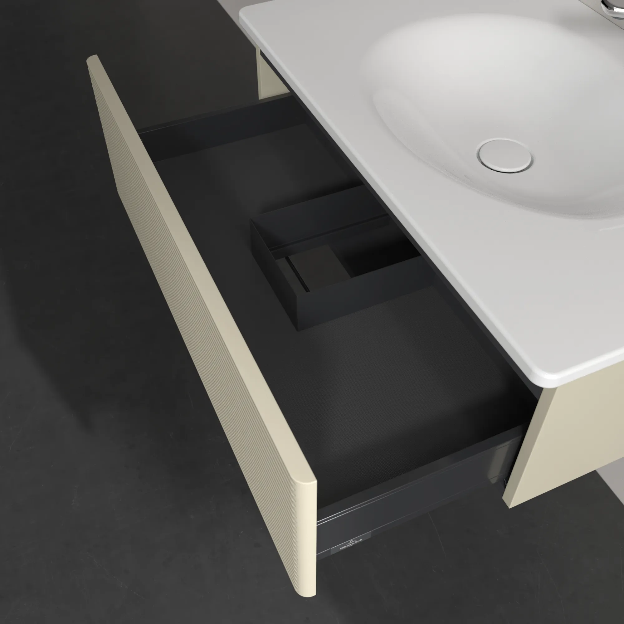 Villeroy & Boch Antao Waschbeckenunterschrank K01, 788x256x496 mm, Silk Grey Matt