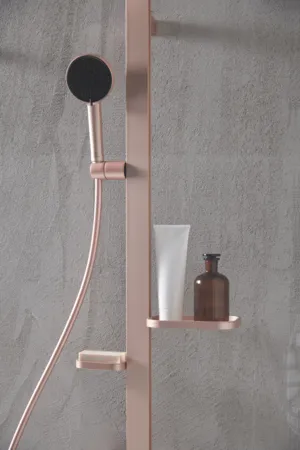 Ideal Standard Ceratherm Alu+ Duschsystem mit Thermostat, 2 Handbrause & 2 Kopfbrause, Rosé Ideal Standard Ceratherm Alu+ Duschsystem mit Thermostat, 2 Handbrause & 2 Kopfbrause, Rosé