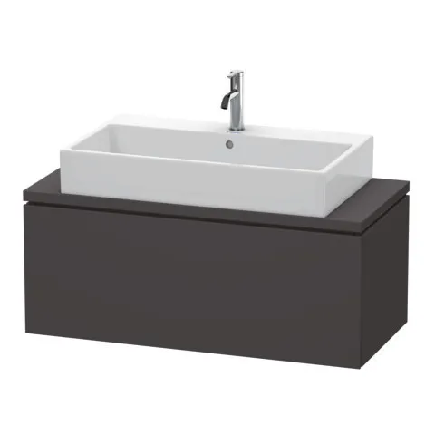 Duravit Waschtischunterschrank wandhängend „L-Cube“ 102 × 40 × 47,7 cm Graphit Supermatt Duravit Waschtischunterschrank wandhängend „L-Cube“ 102 × 40 × 47,7 cm Graphit Supermatt