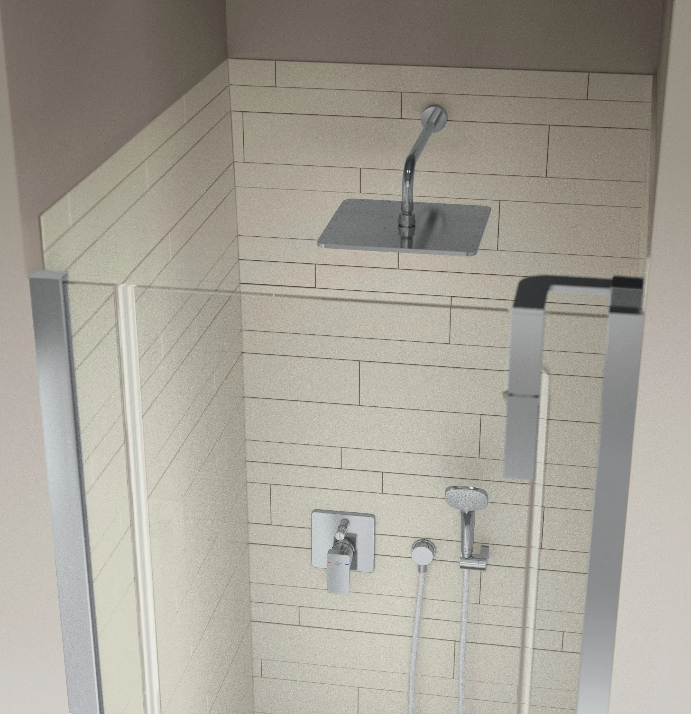 Ideal Standard IdealRain Wandanschluss 400mm Chrom Ideal Standard IdealRain Wandanschluss 400mm Chrom