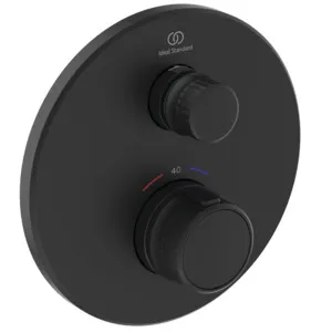 Ideal Standard Ceratherm Navigo Brausethermostat Unterputz A7295XG 1 Verbraucher Rund Silk Black