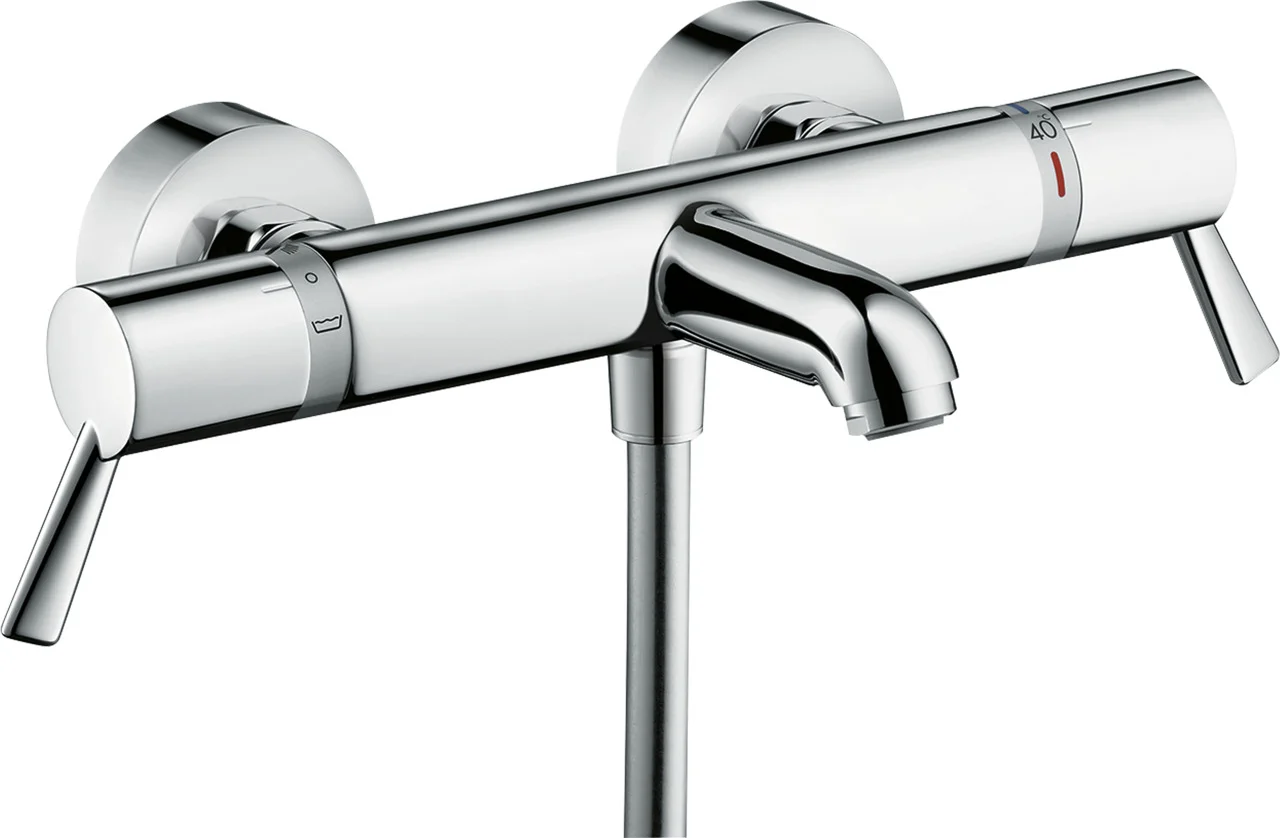 Hansgrohe Ecostat Comfort Wannenthermostat Care Aufputz Chrom, extra lange barrierefreie Griffe, Ausladung 177 mm, DN15, G 1/2, 150 ± 12 mm Hansgrohe Ecostat Comfort Wannenthermostat Care Aufputz Chrom, extra lange barrierefreie Griffe, Ausladung 177 mm, DN15, G 1/2, 150 ± 12 mm