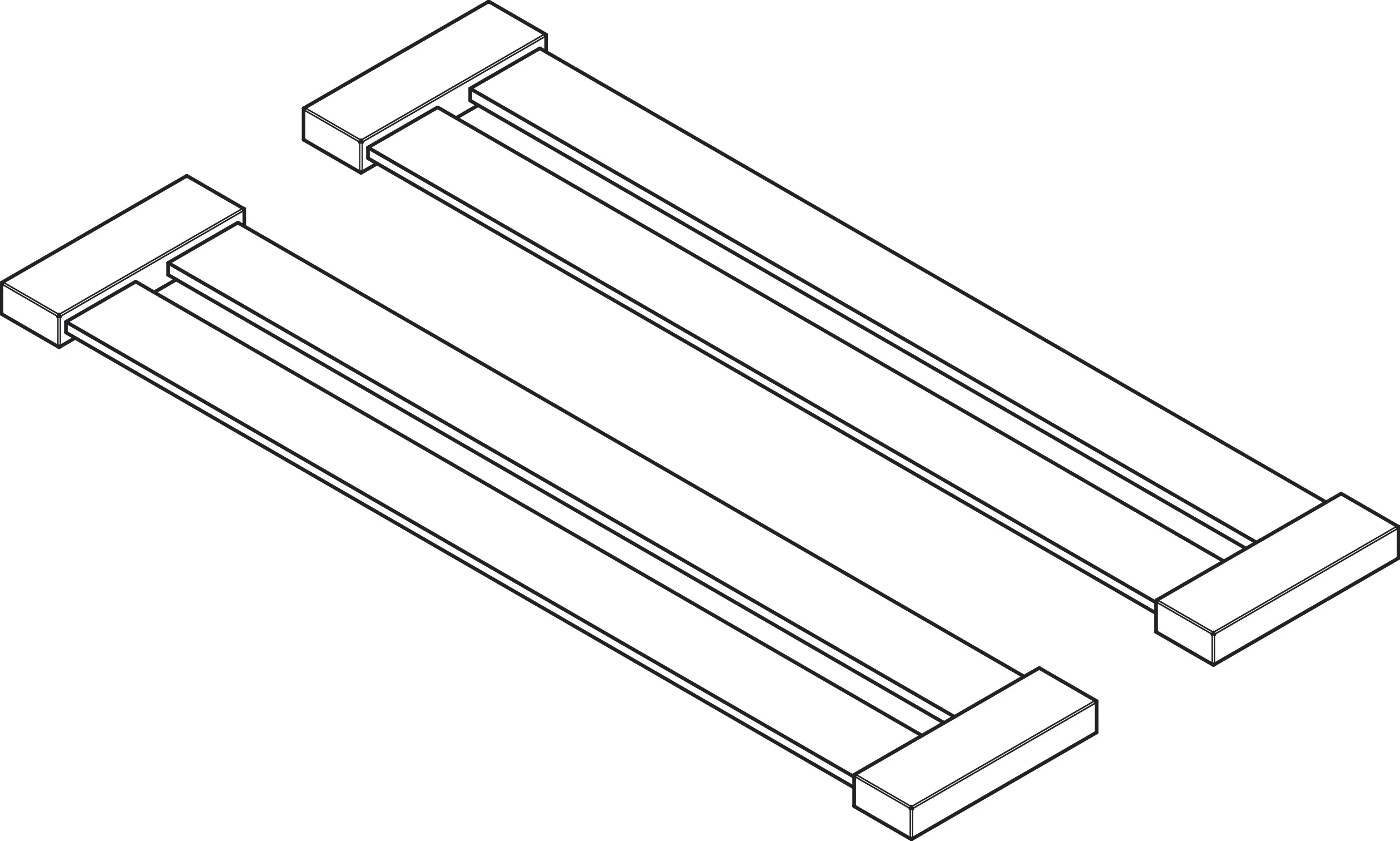 Hansgrohe F26 Abtropfgitter Edelstahl, Aufbau und flächenbündig, Material Aluminium, Verpackungseinheit 2 Stück