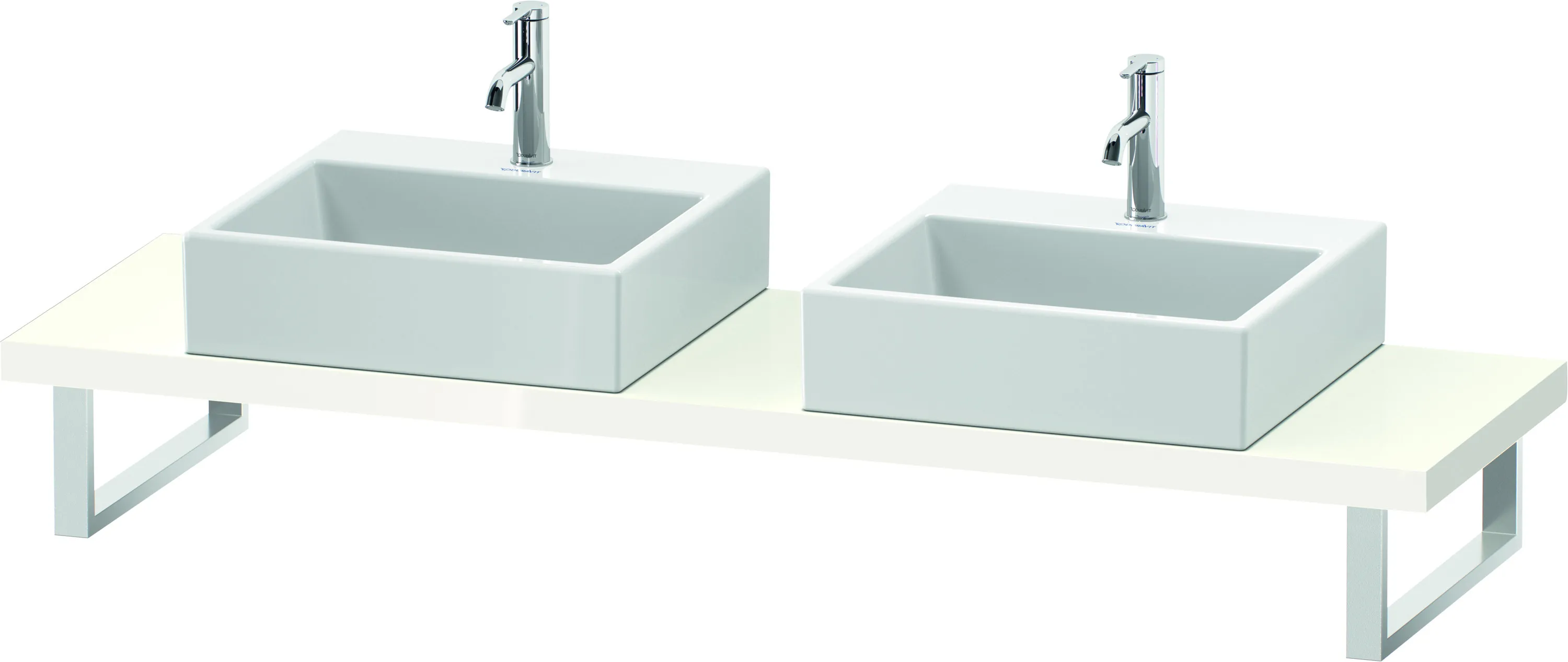 Duravit Konsole „L-Cube“ in Weiß Hochglanz Duravit Konsole „L-Cube“ in Weiß Hochglanz