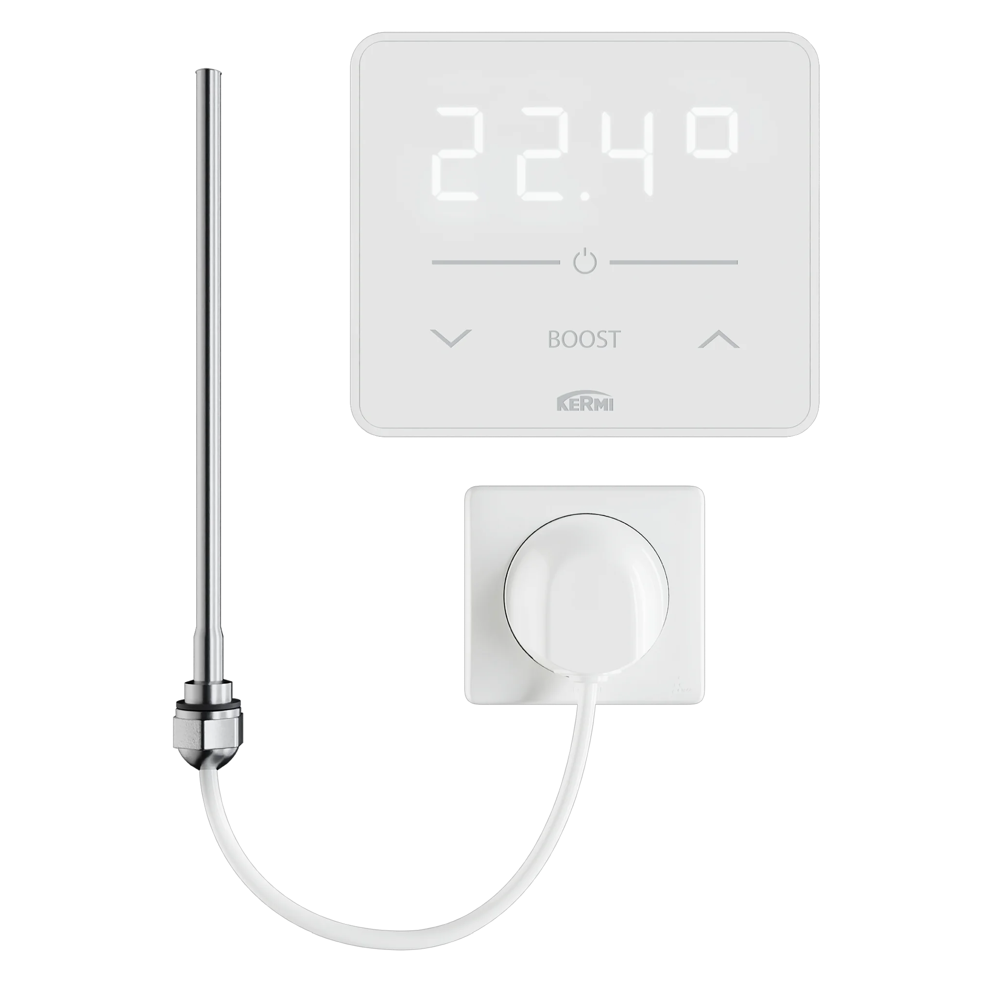 Kermi Elektro-Set „WWS“, 1200 W in schwarz