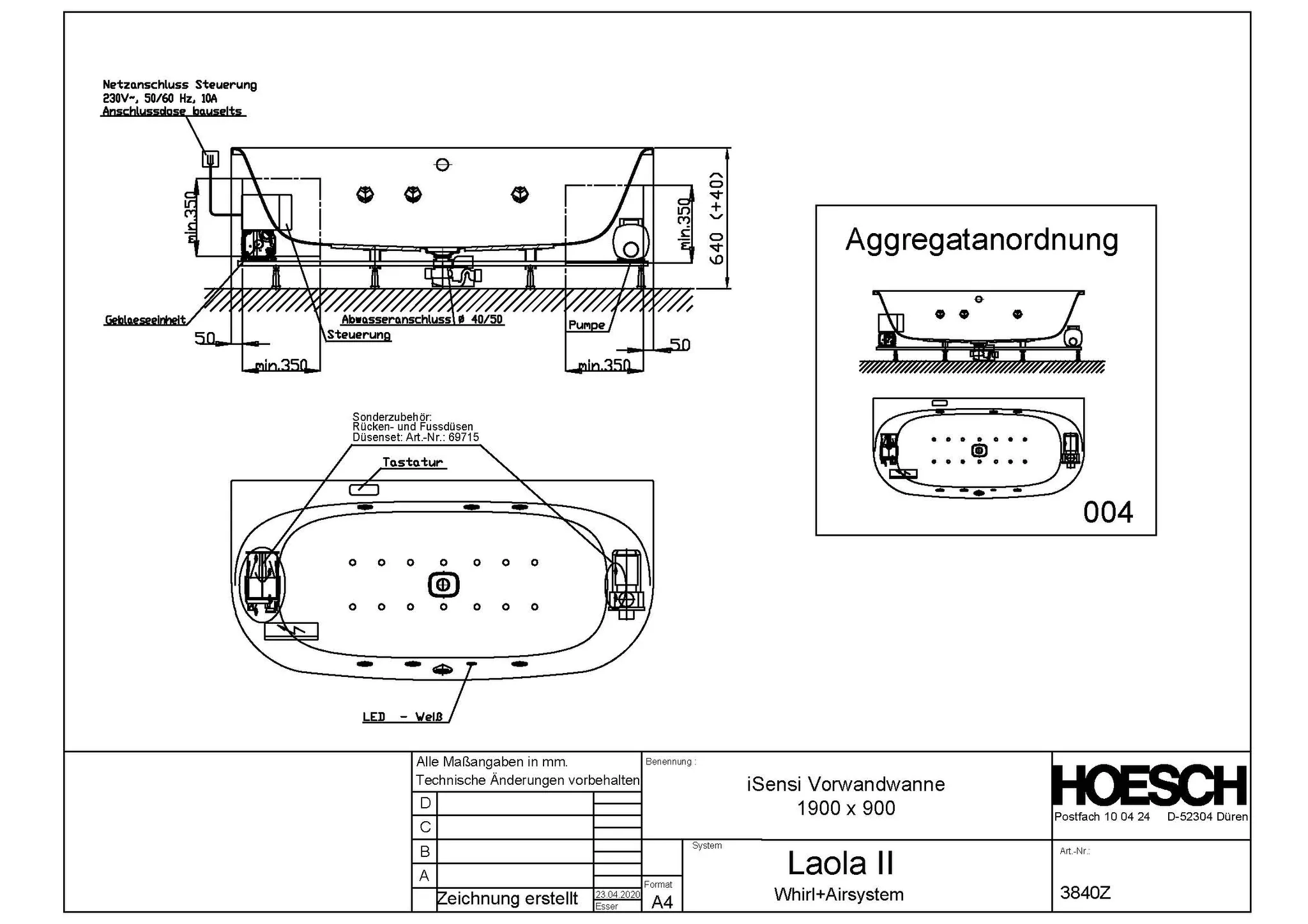Hoesch Whirlwanne „iSensi“ mit Whirlsystem „Laola II“ vorwand halbkreis 190 × 90 cm in Weiß Hoesch Whirlwanne „iSensi“ mit Whirlsystem „Laola II“ vorwand halbkreis 190 × 90 cm in Weiß