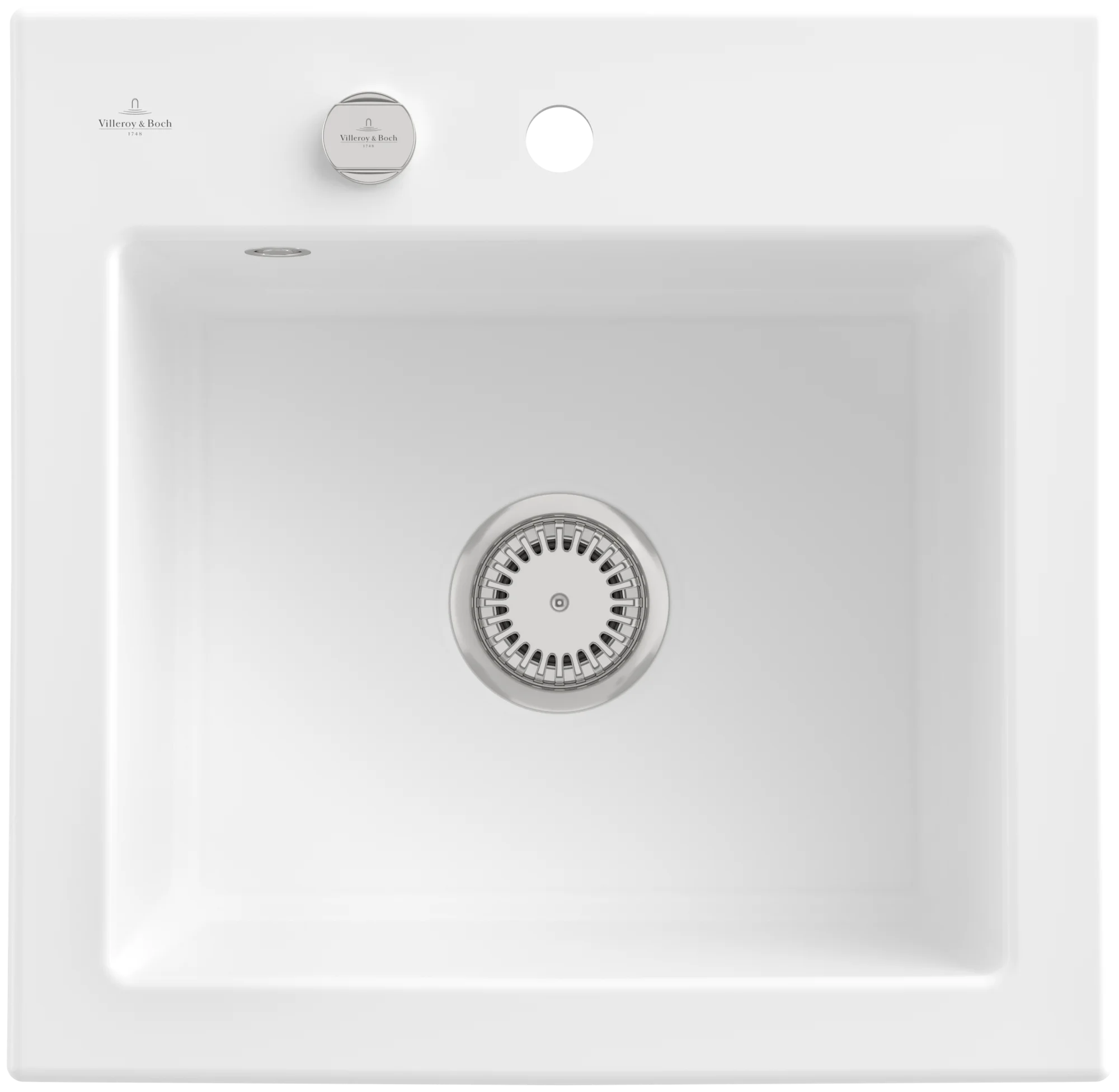 Villeroy & Boch Subway 50 S Einbauspüle 525x510mm Stone White CeramicPlus