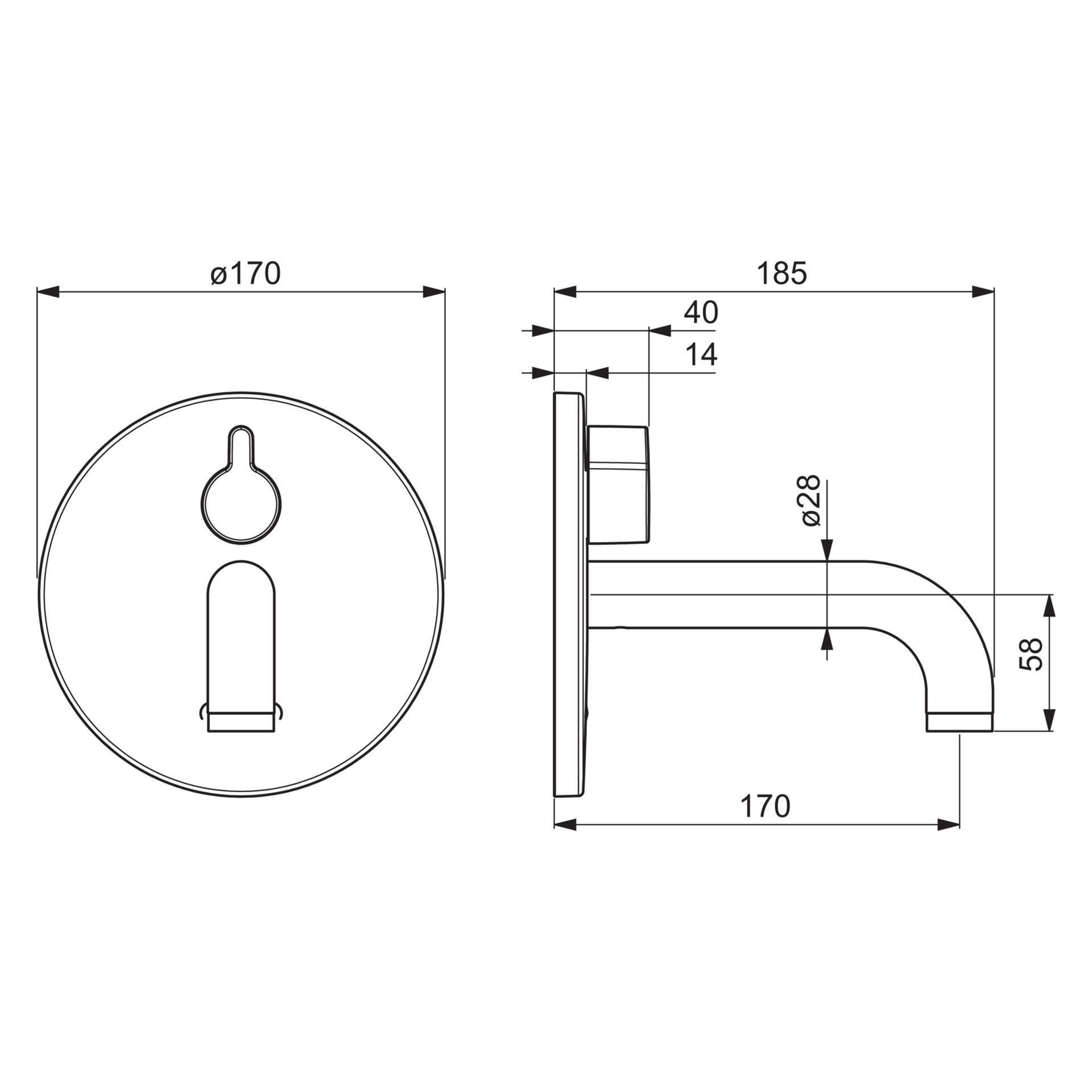HansaELECTRA Waschtischarmatur Hansaelectra FM-Set f. WT-Batt. 8181 Rosette rund 3V, BT Ausl. 170mm Chrom HansaELECTRA Waschtischarmatur Hansaelectra FM-Set f. WT-Batt. 8181 Rosette rund 3V, BT Ausl. 170mm Chrom