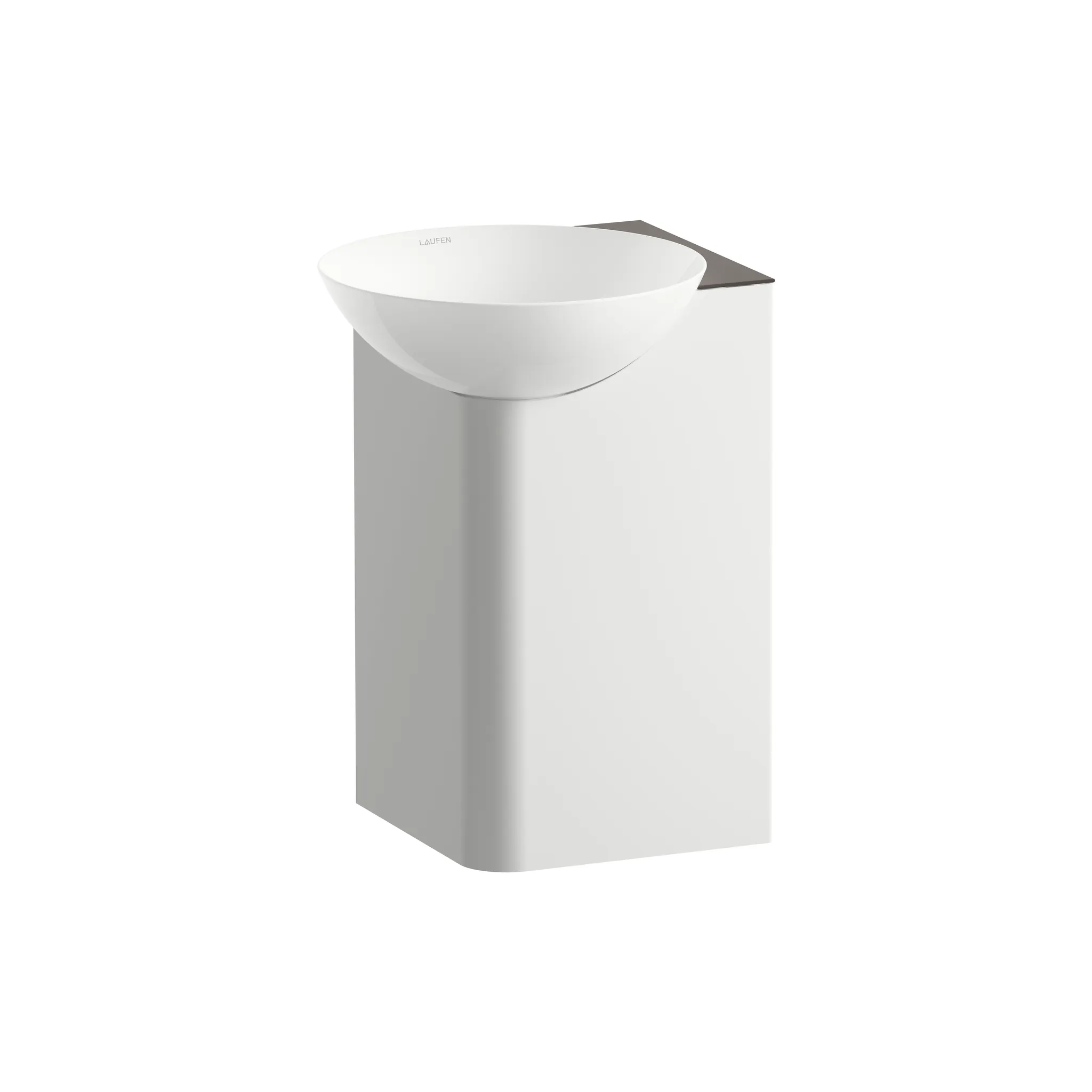 Laufen Waschplatz INSERT, 350 x 350 x 470 mm in anthrazit braun