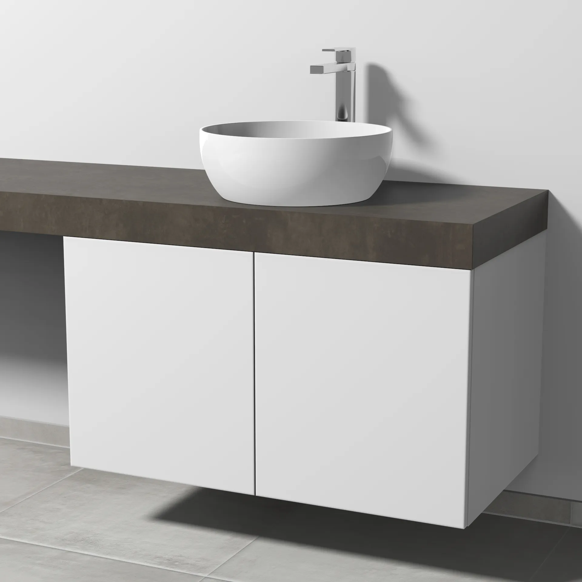 Sanipa Waschtischunterschrank „2morrow“ 900 × 510 × 520 mm in Weiß (matt)